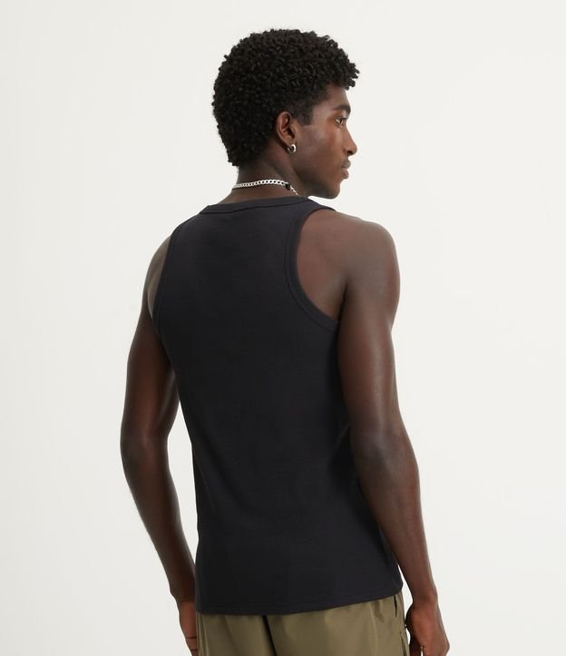 Musculosa Regular Básica en Rib de Algodón 3