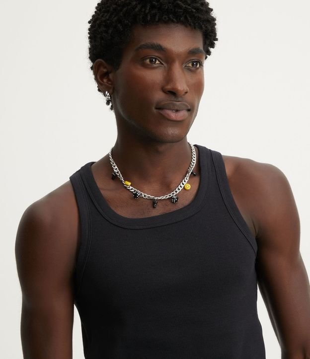 Musculosa Regular Básica en Rib de Algodón 4