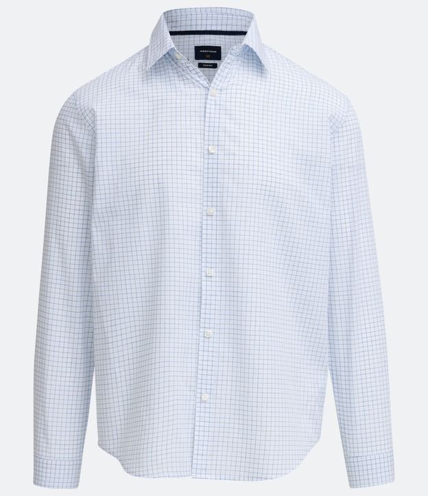 Camisa Comfort Manga Larga con Estampado de Cuadros Grid 6