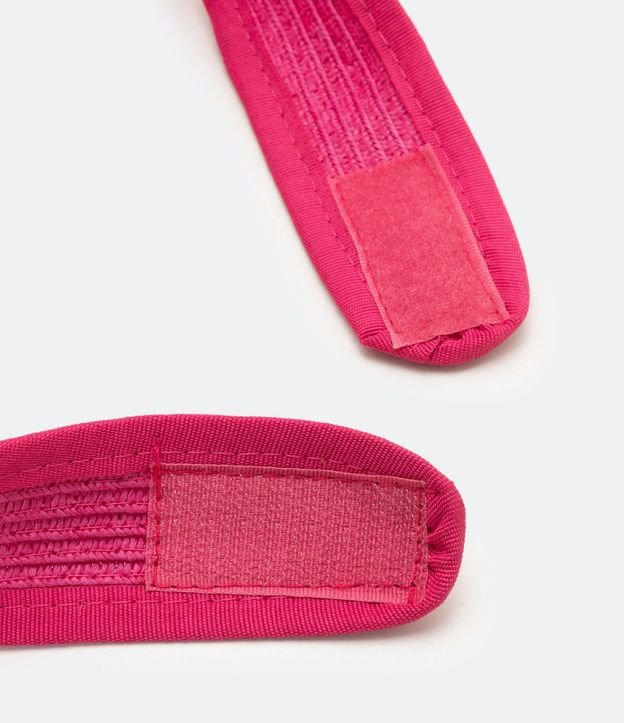 Visera de Paja Infantil con Pompones de Colores 2
