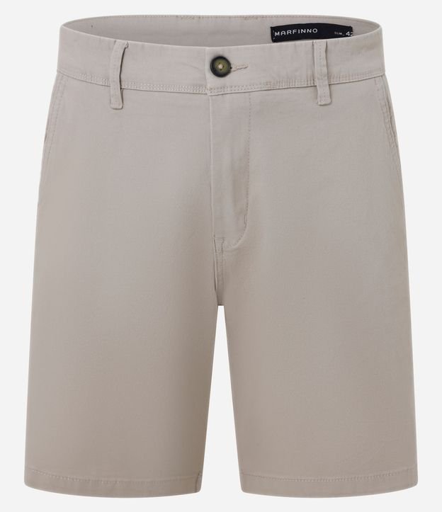 Bermuda Slim en Sarga con Elastano