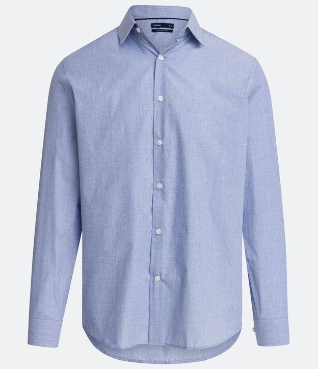 Camisa Comfort en Algodón con Textura Hilo a Hilo 8
