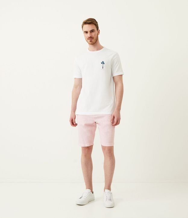 Bermuda Slim Texturizada en Lino con Algodón