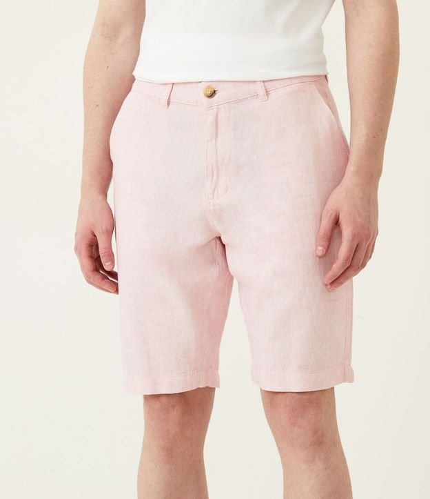 Bermuda Slim Texturizada en Lino con Algodón 2