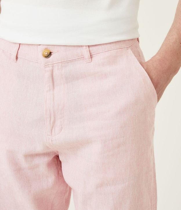 Bermuda Slim Texturizada en Lino con Algodón 4