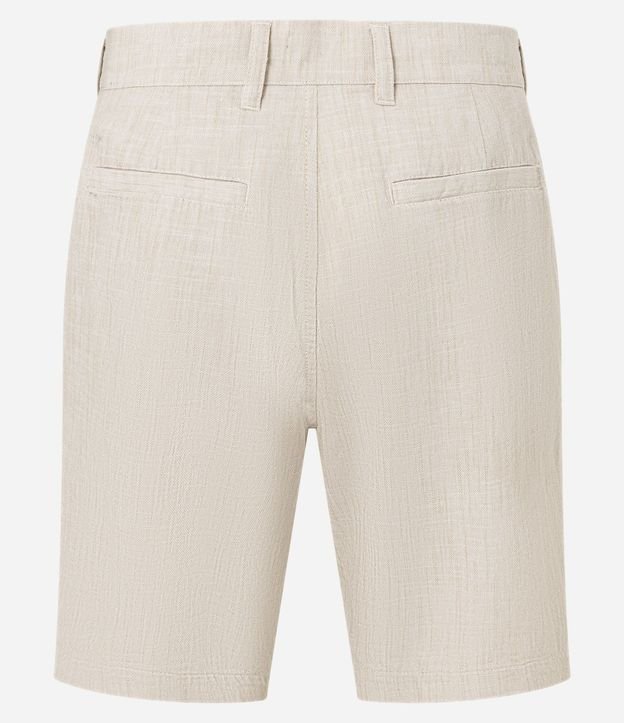 Bermuda Slim Texturizada en Lino con Algodón 7