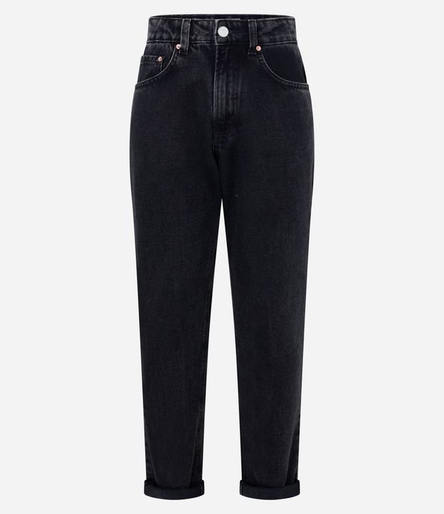 Pantalón Mom Jeans con Bolsos y Bajo Plegado 6