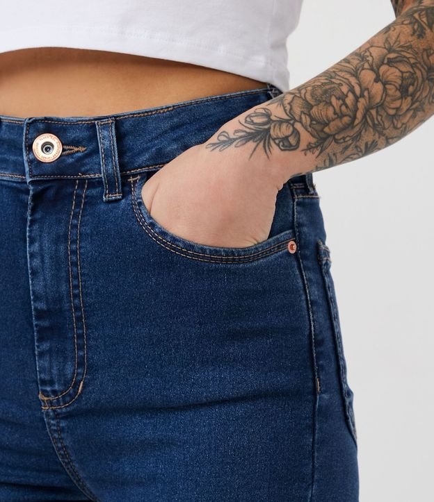 Pantalón Skinny en Jeans con Cintura Alta 4