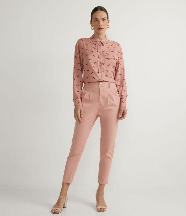 Camisa en Viscosa con Estampado de Caballos 5