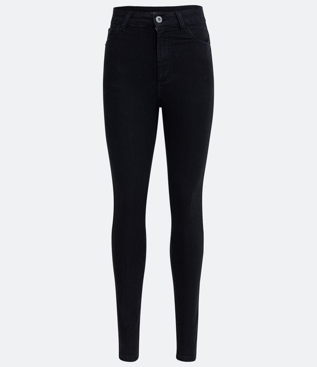 Pantalón Skinny Jeans con Cintura Alta y Bolsillos 7