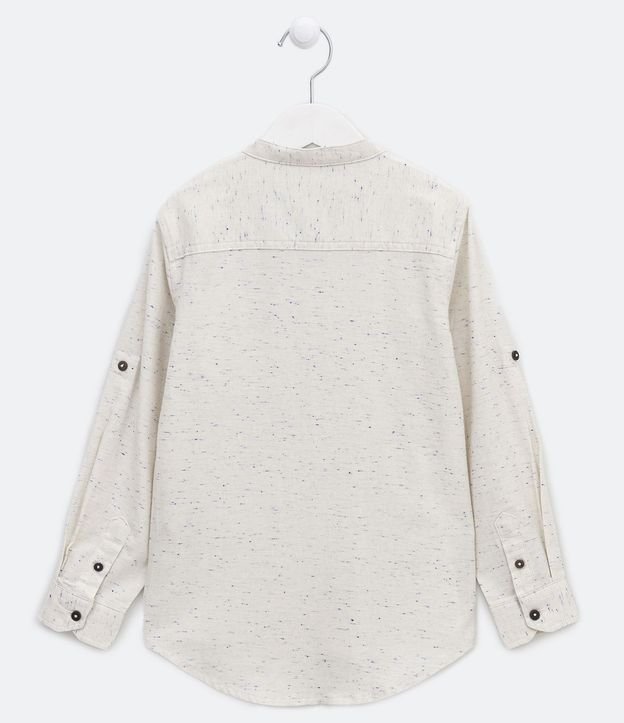 Camisa Infantil con Pequeño Bolsillo y Cuello Mao - Talle 5 a 14 años 2