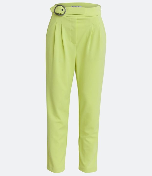 Pantalón Carrot en Crepé con Aro en la Cintura 7