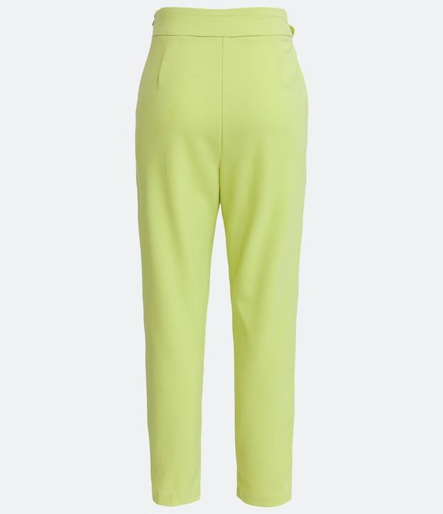 Pantalón Carrot en Crepé con Aro en la Cintura 8
