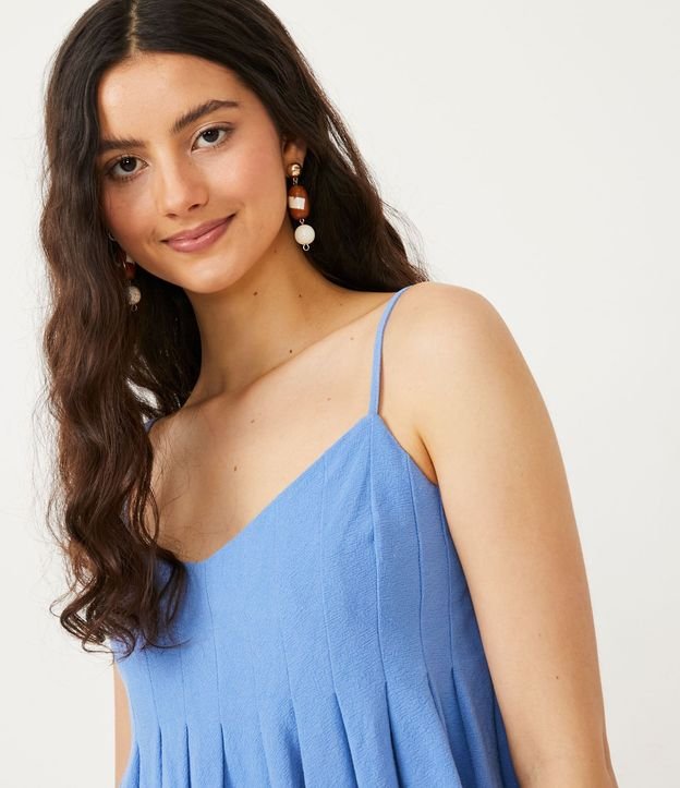 Blusa Musculosa Cropped con Tirantes Finos y Pliegues 5