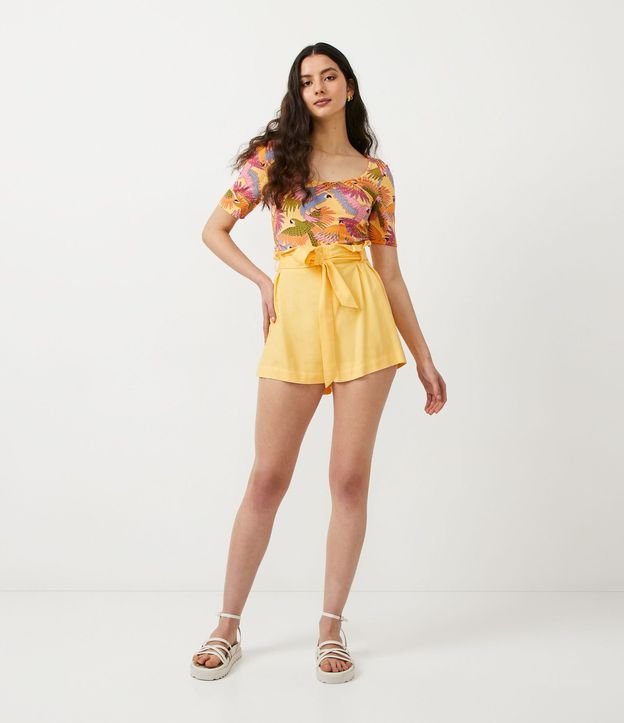 Short Clochard en Lino