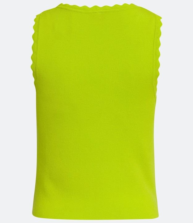 Blusa Musculosa de Punto con Detalle de Ondinhas 6