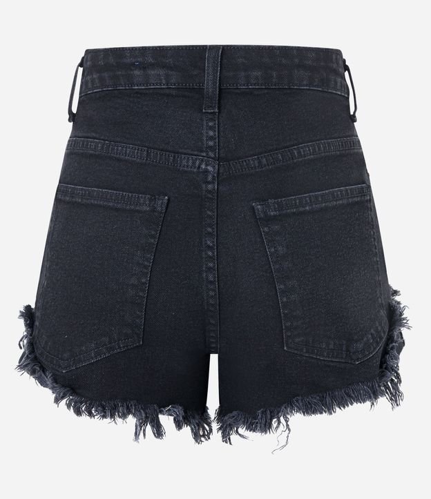 Short Hot Pants en Jeans con a Terminación Deshilachada 9