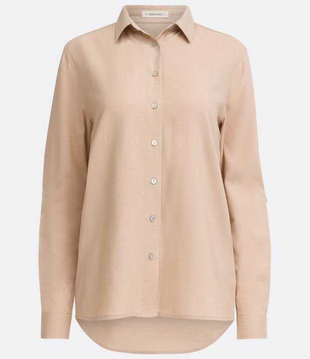 Camisa Básica en Viscolino con Barra Mullet 7