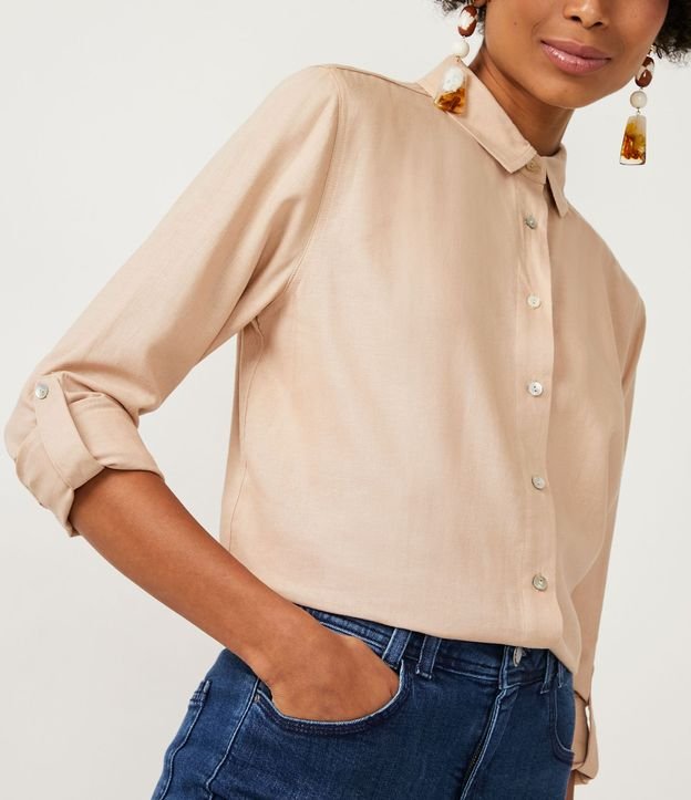 Camisa Básica en Viscolino con Barra Mullet 5
