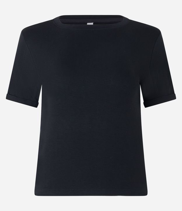 Blusa Básica en Viscosa con Manga Dobrada 6