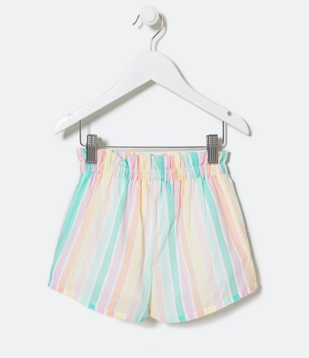 Short Clochard Infantil Rayado con Barra Nube - Talle 1 a 5 años 3