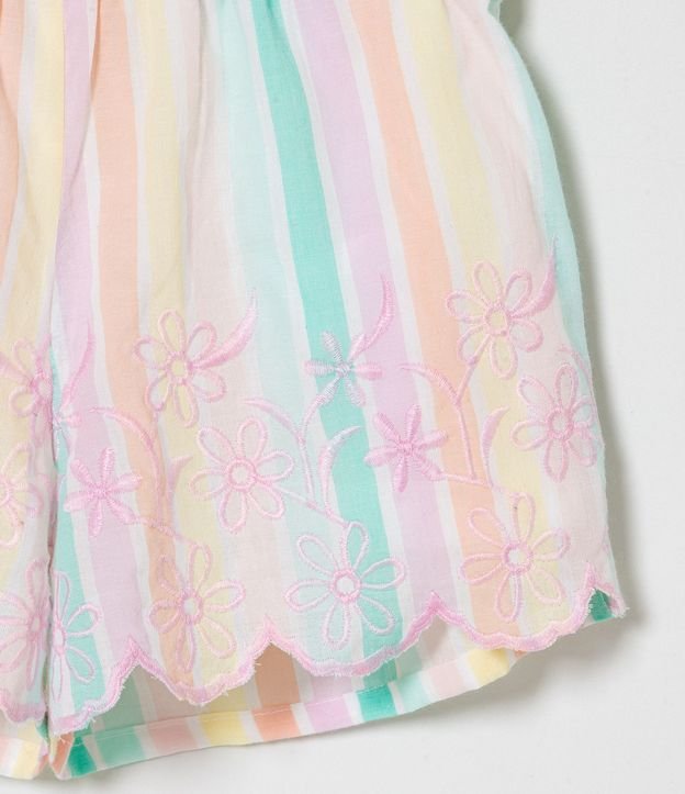 Short Clochard Infantil Rayado con Barra Nube - Talle 1 a 5 años 4