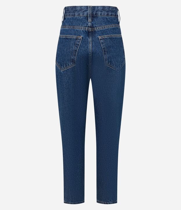 Pantalón Mom en Jeans con Cintura Alta y Costura Aparente 6