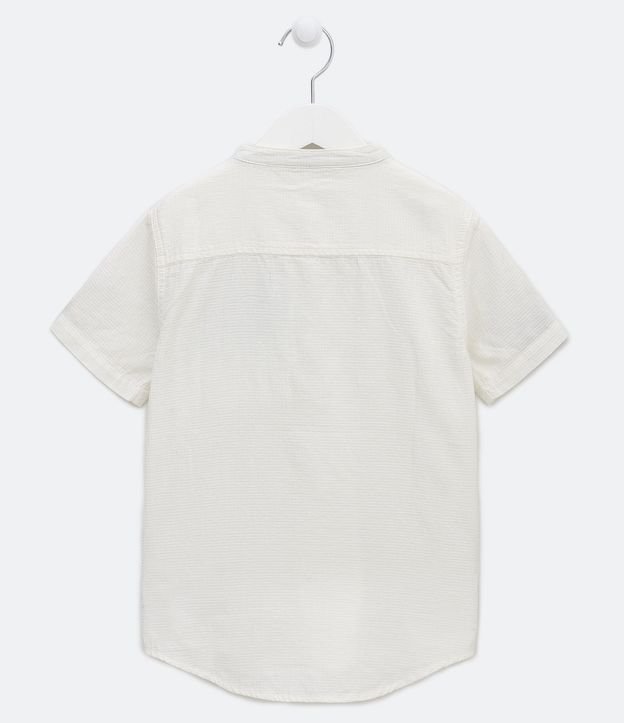 Camisa Ancha Infantil con Textura y Botones - Talle 5 a 14 años 2