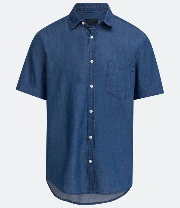 Camisa Comfort en Algodón con Bolsillo Frontal 5