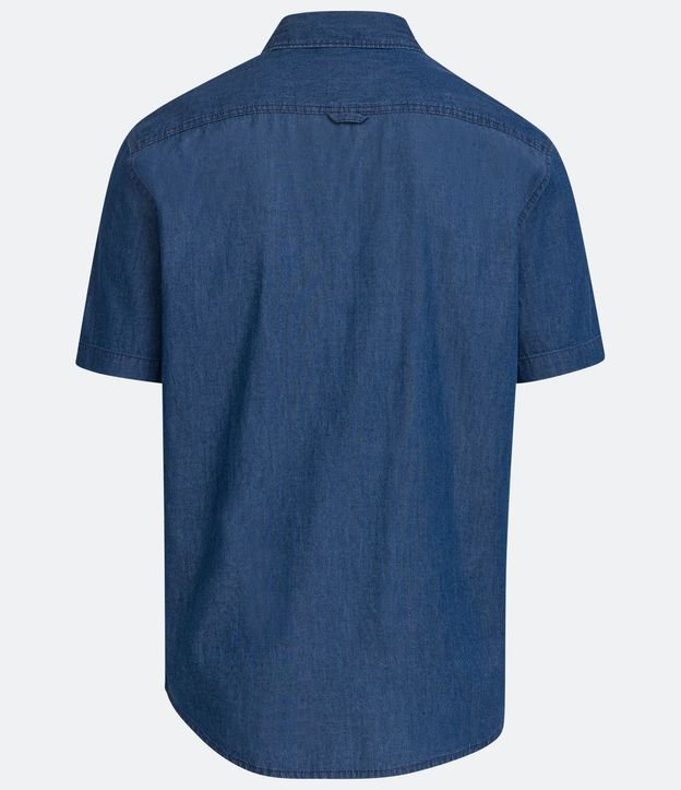 Camisa Comfort en Algodón con Bolsillo Frontal 6