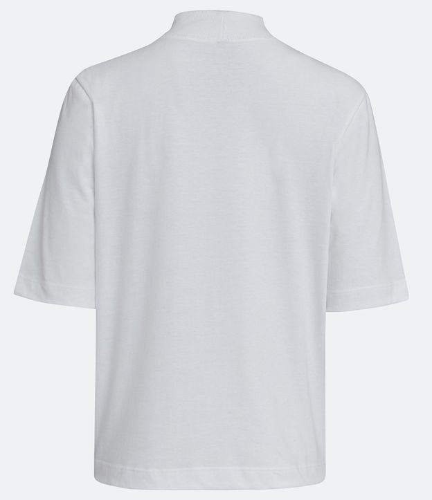 Blusa en Algodón con Cuello Alto y Manga Corta 7