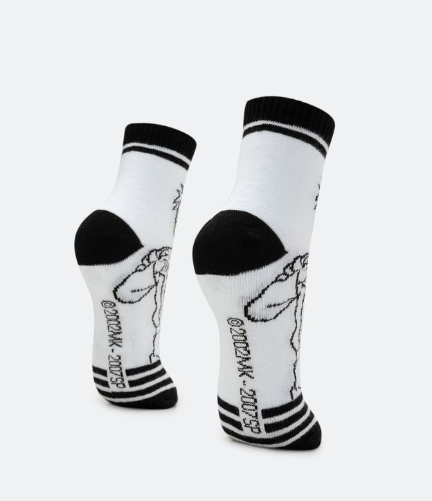 Media Infantil Caña Mediana con Estampado Naruto - Talle 19/22 al 31/34 2