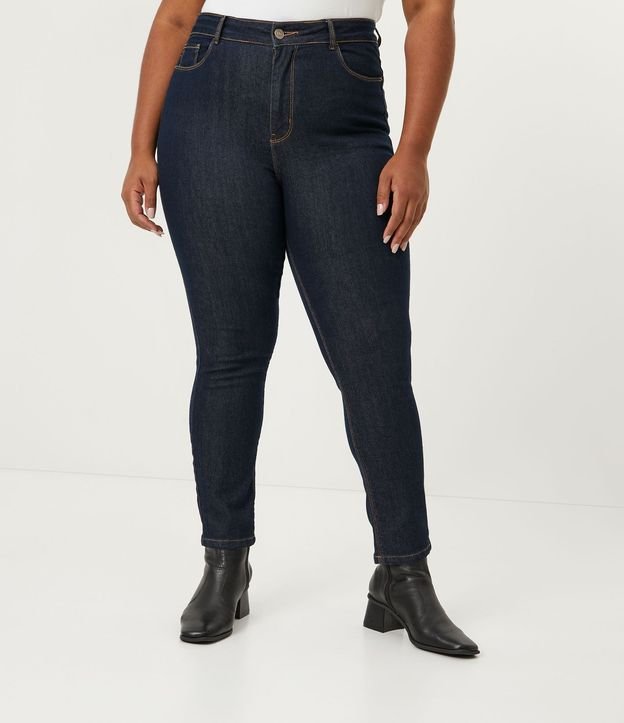 Pantalón Skinny Jeans sin Estampado Curve & Plus Size