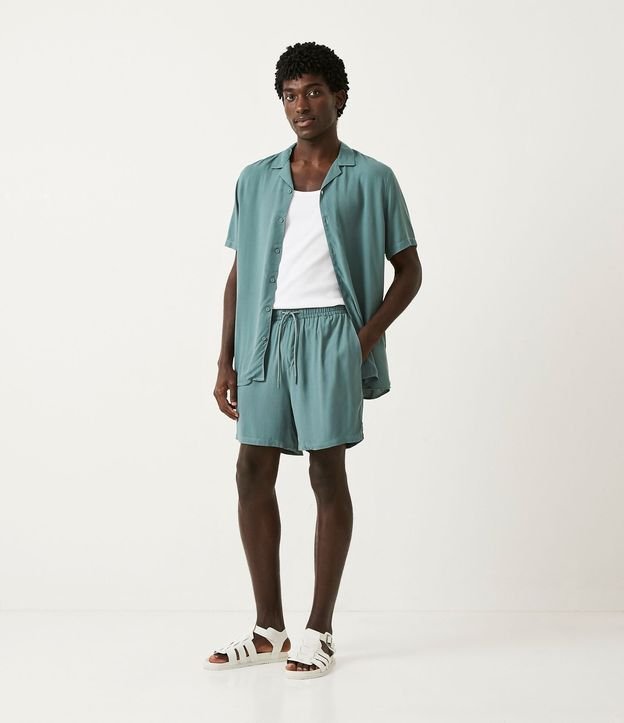 Short en Viscosa con Lazo en la Cintura