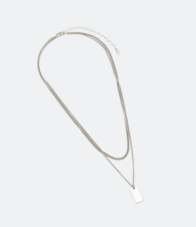Collar Capas en Metal con Placa 2