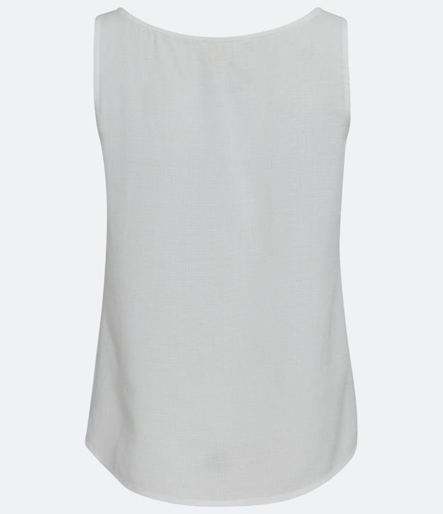 Blusa Musculosa en Viscosa con Cuello Redondo 2