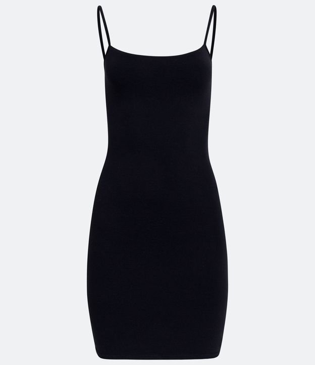 Vestido Corto en Algodón con Breteles Finos 6
