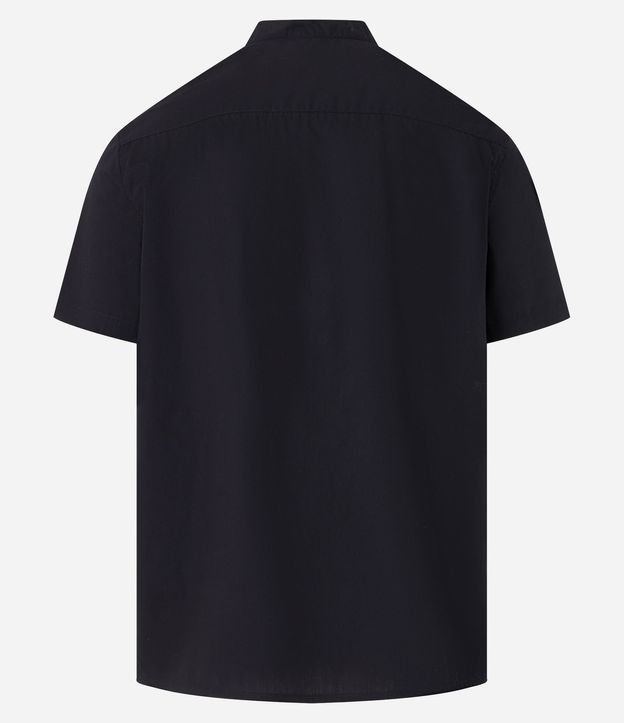 Camisa Slim en Algodón con Cuello Mao 7