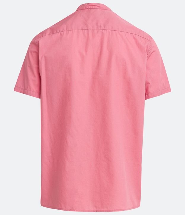 Camisa Slim en Algodón con Cuello Mao 8