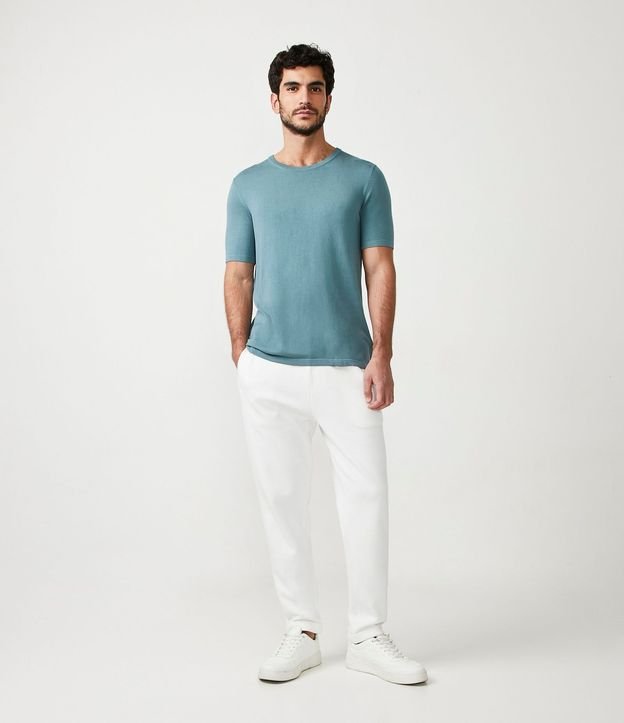 Remera Slim en Viscosa con Manga Corta 2