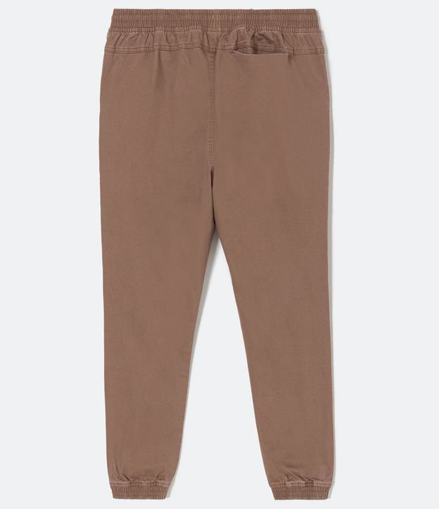 Pantalón Jogger en Sarga con Cintura Elástica 10
