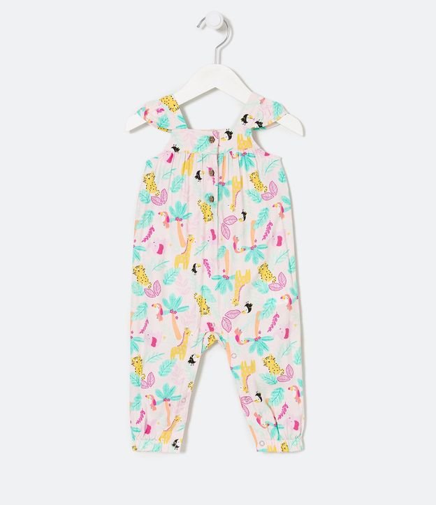 Mono Infantil en Viscosa con Estampado de Animalitos - Talle 0 a 18 meses