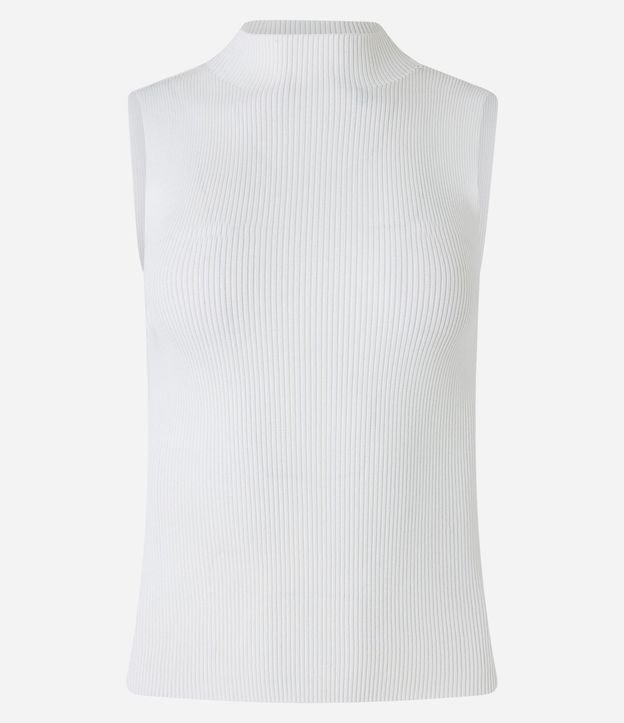 Blusa Musculosa Básica de Punto con Cuello Alto 6