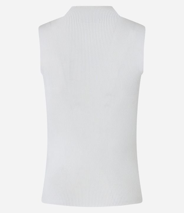 Blusa Musculosa Básica de Punto con Cuello Alto 8