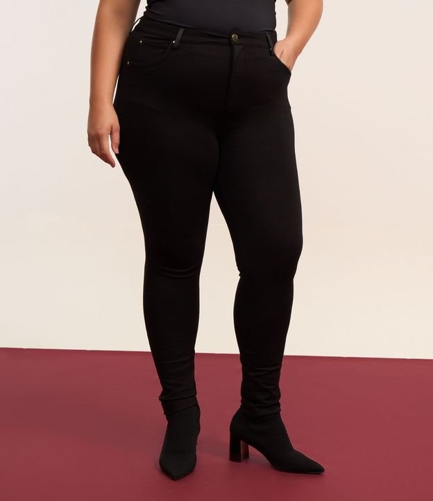 Pantalón Super Skinny en Punto Roma con Bolsillos Curve & Plus Size 2