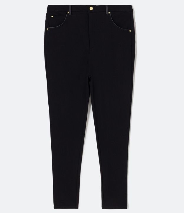 Pantalón Super Skinny en Punto Roma con Bolsillos Curve & Plus Size 5