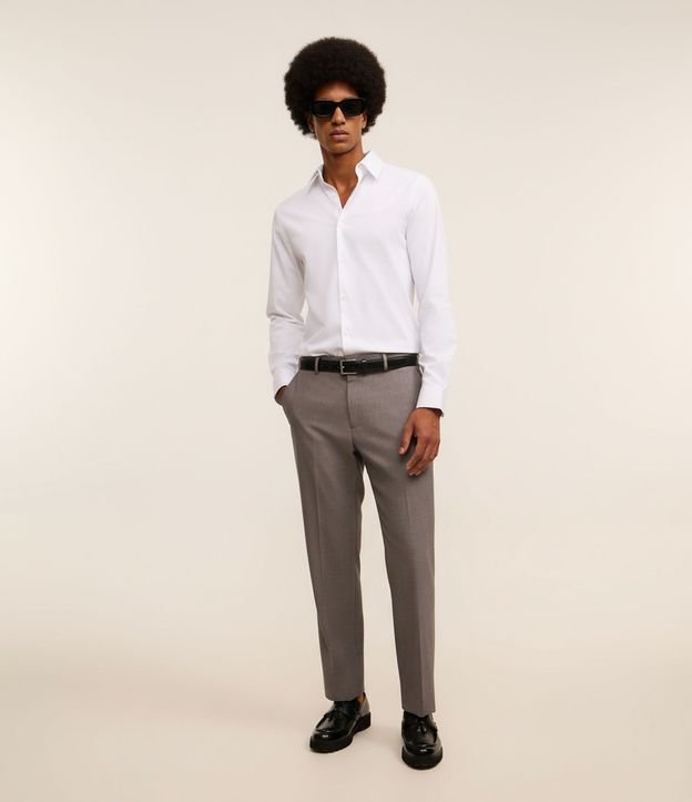 Camisa Slim en Tejido de Bambú Básica 2