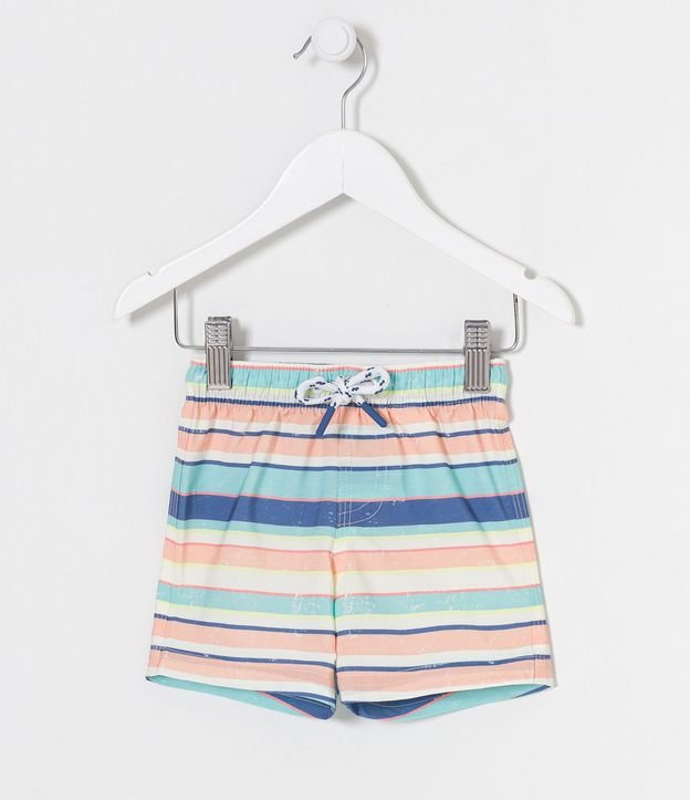 Bermuda Infantil con Rayas en Colores - Talle 0 a 18 meses