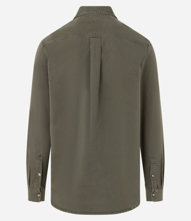 Camisa Comfort en Algodón con Bolsillos Solapa y Abotonado 5
