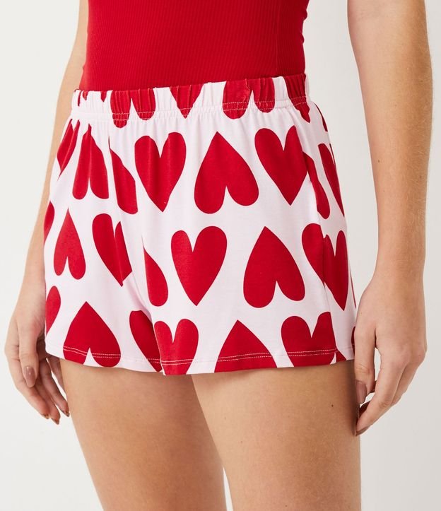 Pijama Short Doll en Algodón con Estampa Corazón 5